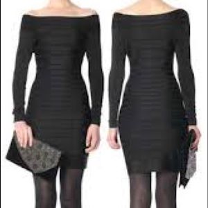 French Connection Bandage Long-Sleeve Dress